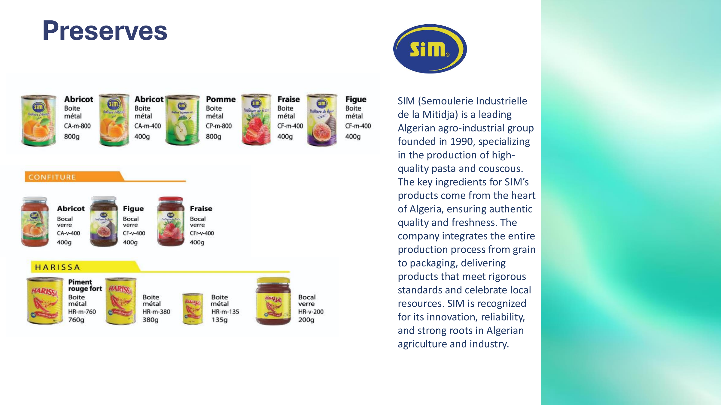 Preserves and pantry goods